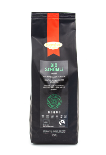 Bio-Schümli Kaffee Crema Fairtrade Kaffeebohnen 500g